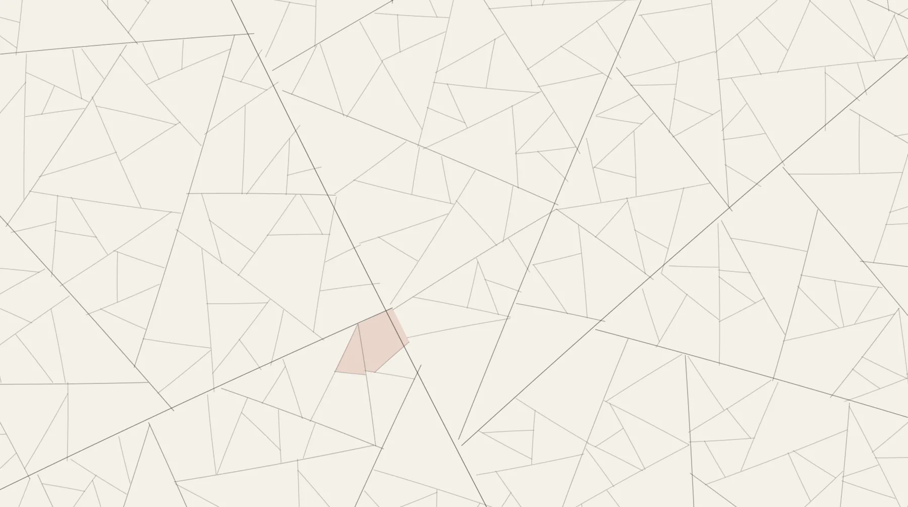 Generated ink illustration: a holding subdividing into field parcels, drawn in fine line on cream, with a run of adjacent parcels filled in red where consent has been given. A placeholder standing in for commissioned artwork.