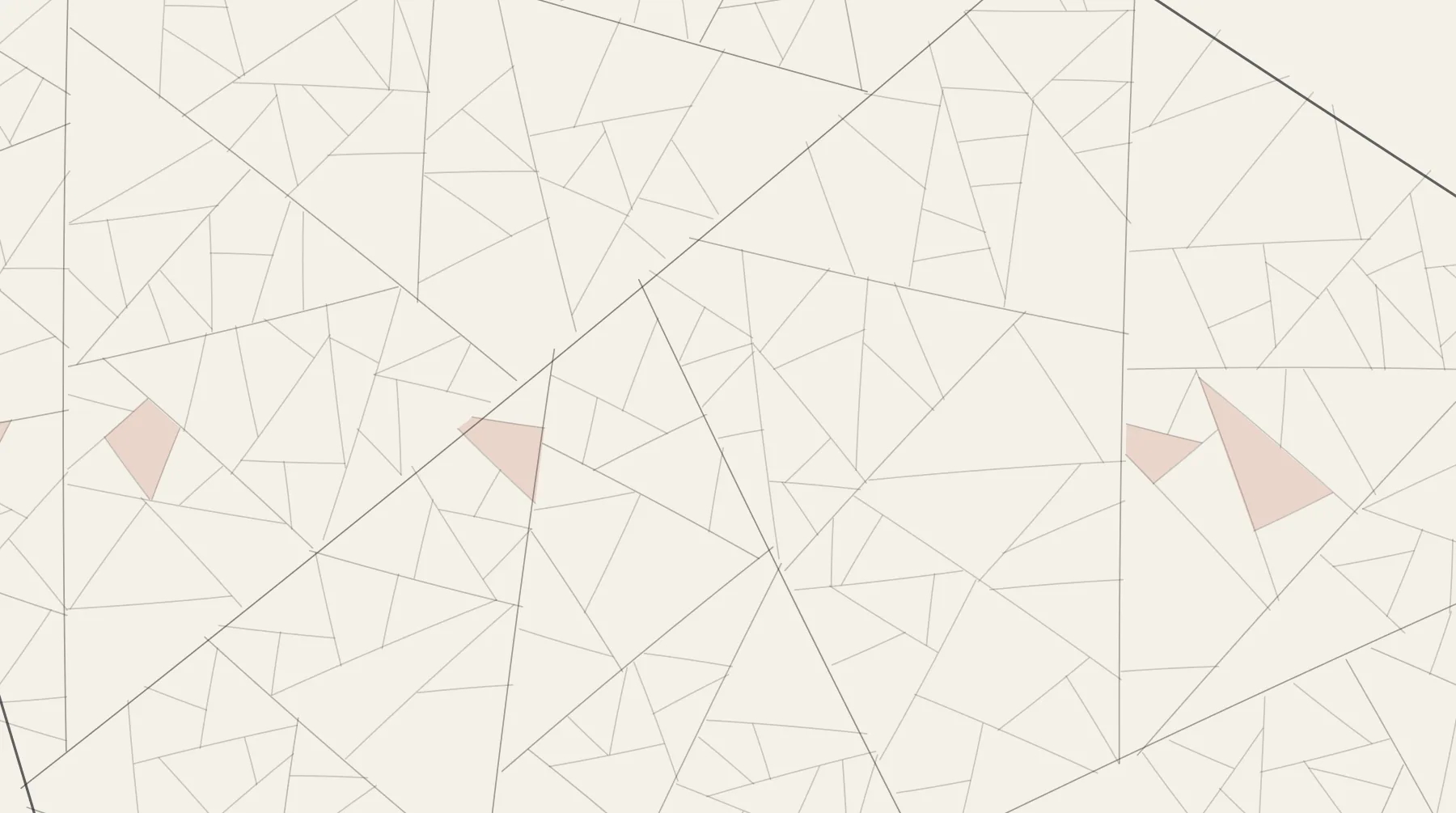 Generated ink illustration: a holding subdividing into field parcels, drawn in fine line on cream, with a run of adjacent parcels filled in red where consent has been given. A placeholder standing in for commissioned artwork.