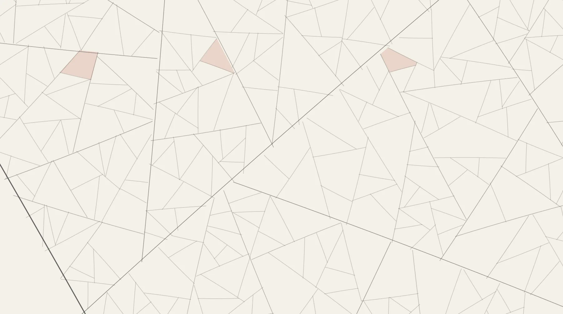 Generated ink illustration: a holding subdividing into field parcels, drawn in fine line on cream, with a run of adjacent parcels filled in red where consent has been given. A placeholder standing in for commissioned artwork.